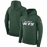 Men's New York Jets Nike Property Of Performance Pullover Hoodie Green,baseball caps,new era cap wholesale,wholesale hats